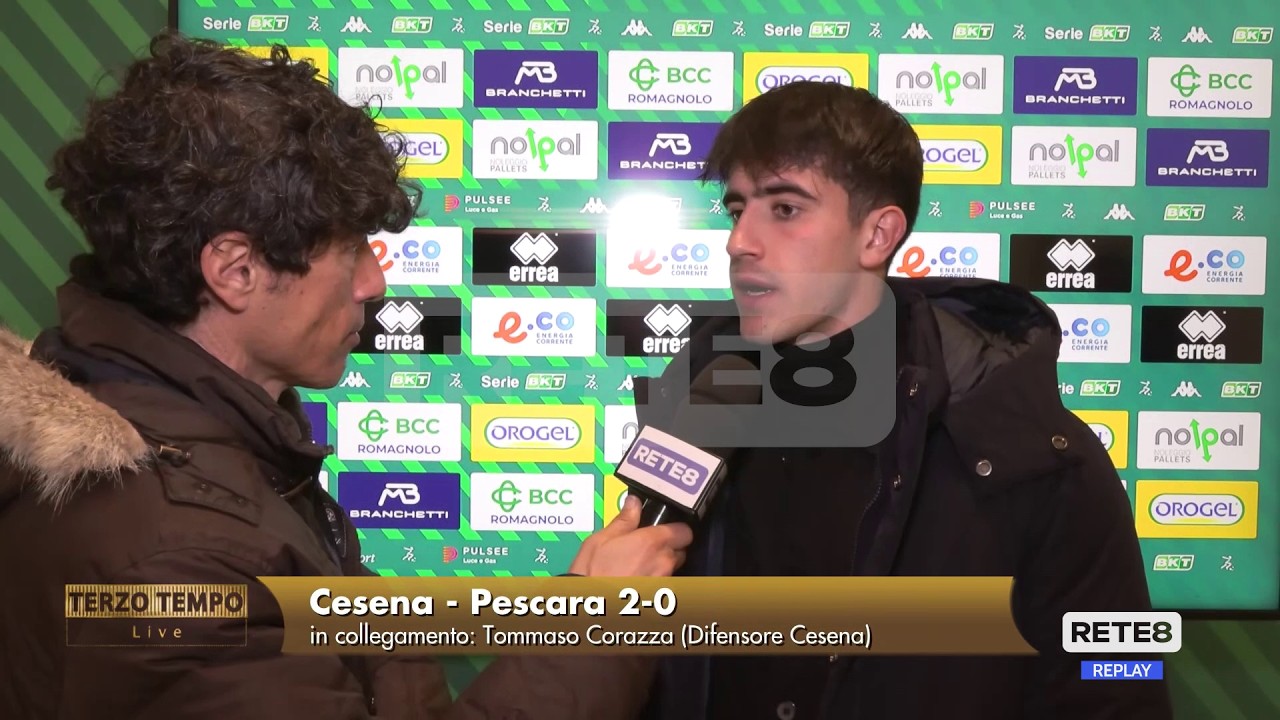 Cesena - Pescara 2-0 91° Corazza: 