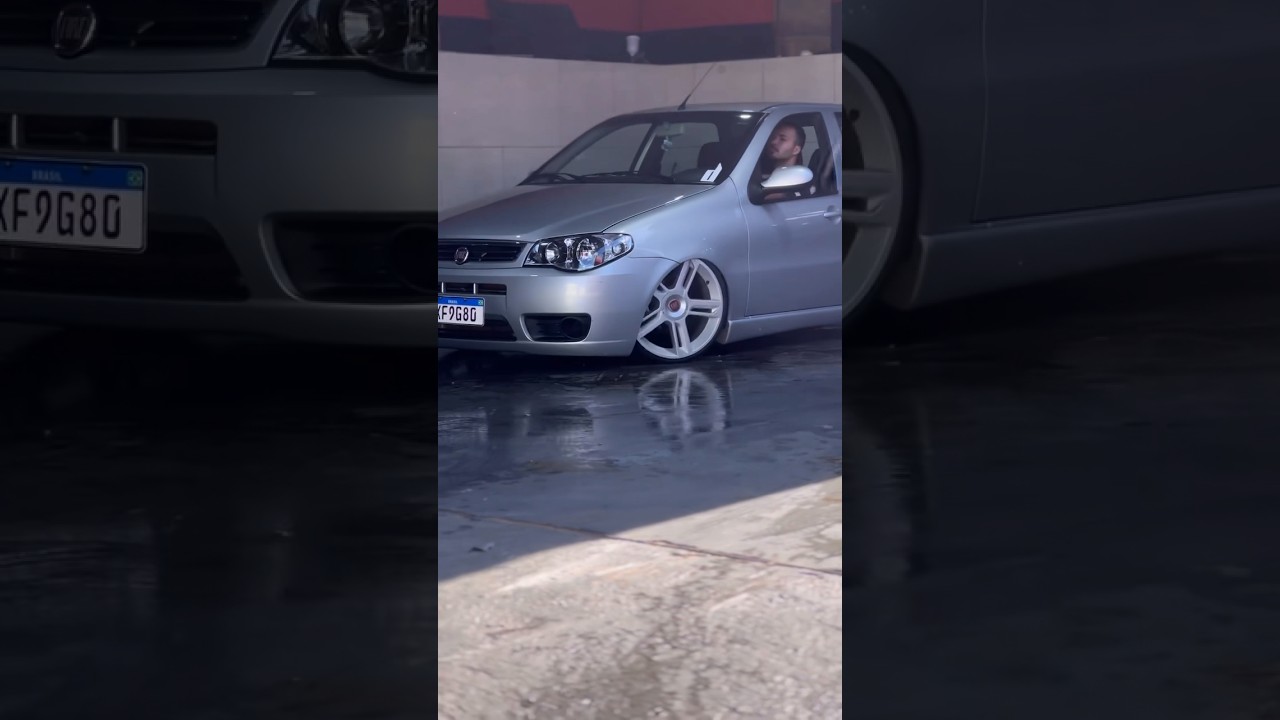 Palio na fixa agressiva #rebaixados #viral #carros #cars #palion