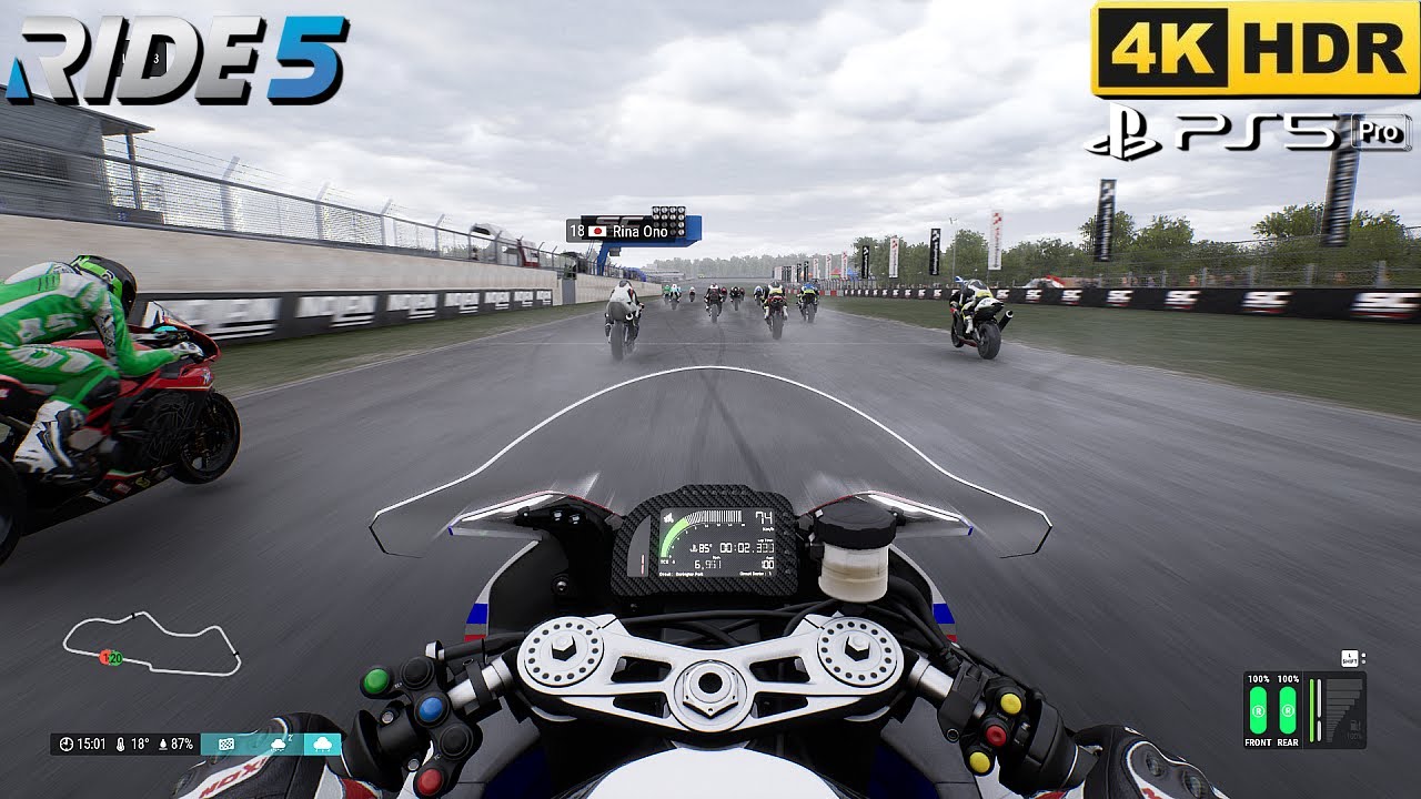 RIDE 5 | BMW S 1000 RR vs Superbikes at Donington Park | Ultra Realistic 4K No Commentary