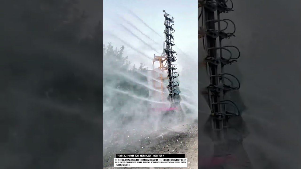 Vertical Sprayer Tool Technology Innovation for Orchard Farming