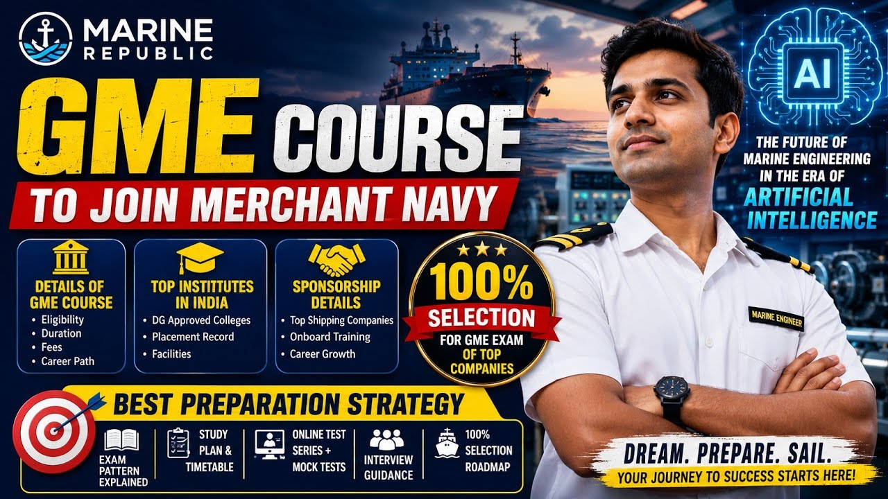How to Become a Marine Engineer After Mechanical Engineering | GME Course Explained in 2 Minutes