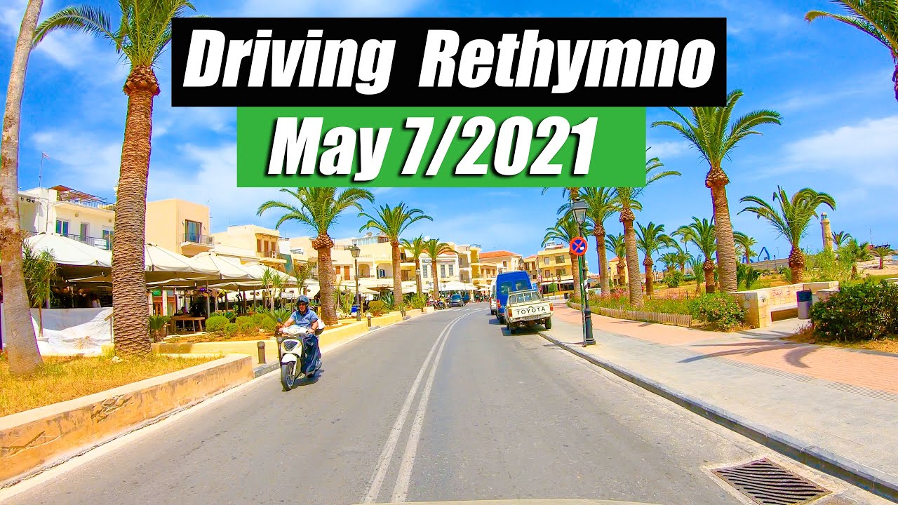 Rethymno City Driving Tour, Crete Greece