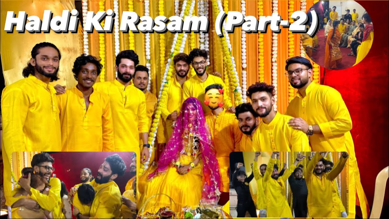 Haldi Ki Rasam Part-2 💛 | Haldi Dance on Top | Sangeet | Fokats | Abresh & Zeeshan