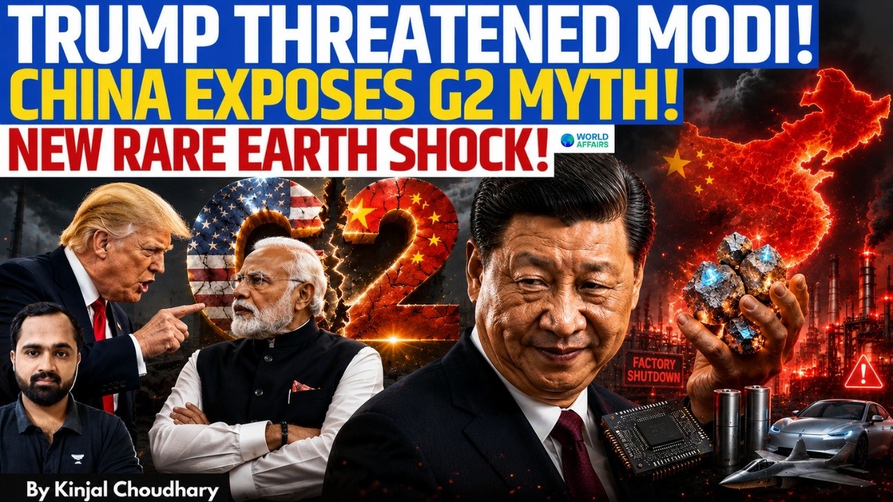 TRUMP'S G2 THREAT TO MODI BACKFIRES - China's Rare Earth Shock Hits America! | Kinjal