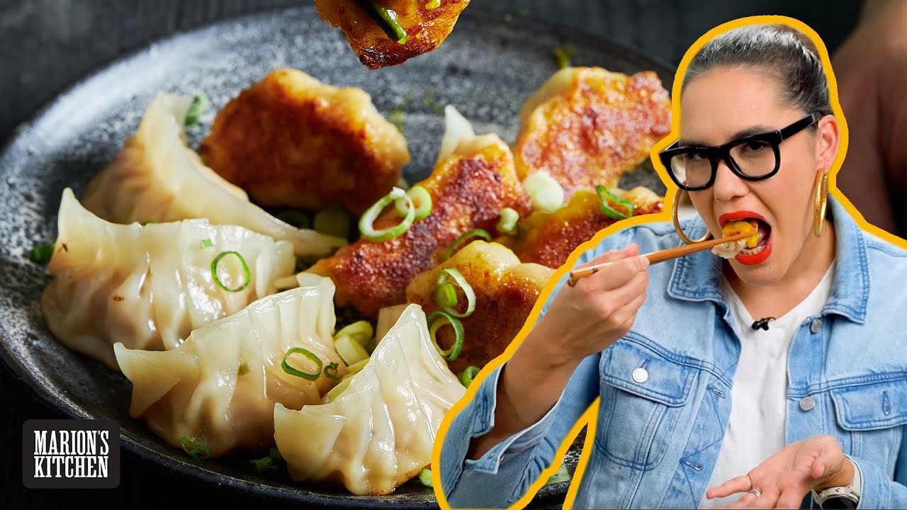 Ham & cheese dumplings are my new obsession | Ham & Cheese Toastie Potstickers | Marion’s Kitchen