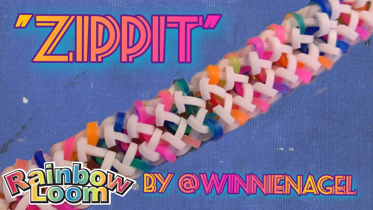 “Zippit” ~ Hook-Only,   Rainbowloom Design  #33shintara33 #zippitbracelet #winnienagel