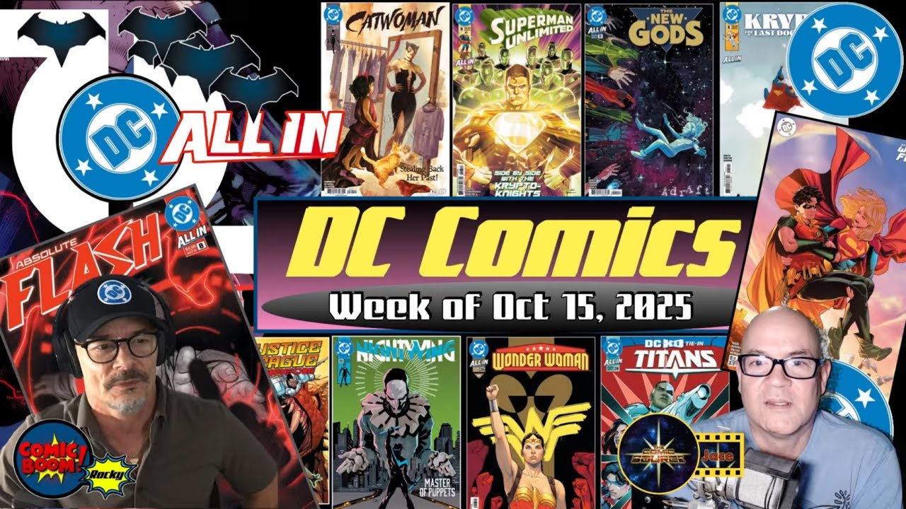 DC Comics - October 15, 2025 - Absolute Flash 8; World's Finest: Supergirl + Robin? New Gods 11!