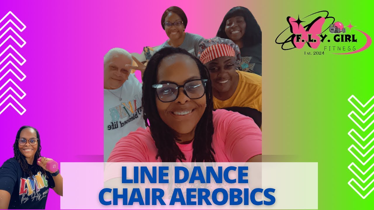 Line Dance Chair Aerobics | Beginner Friendly Chair Exercise | Fun Chair Workout