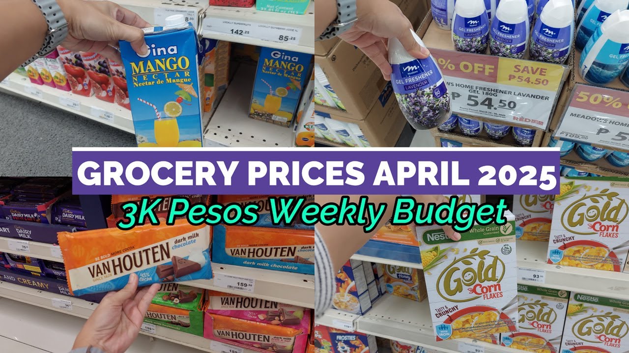 Grocery Prices April 2025 3K Pesos Budget for the Week Robinsons Supermarket Haul