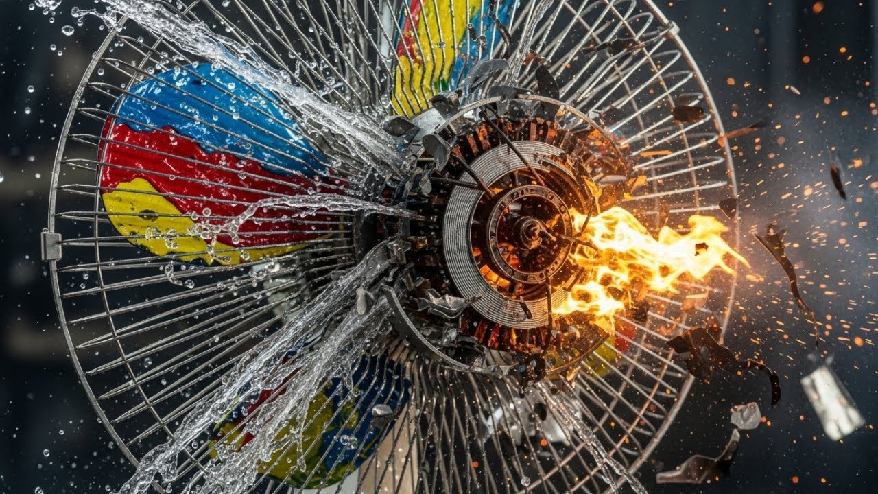 Ultimate Fan Destruction: Slow Motion