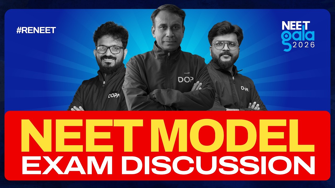 🔴 NEET 2026 Model Exam Discussion LIVE | Complete Paper Analysis & Solutions