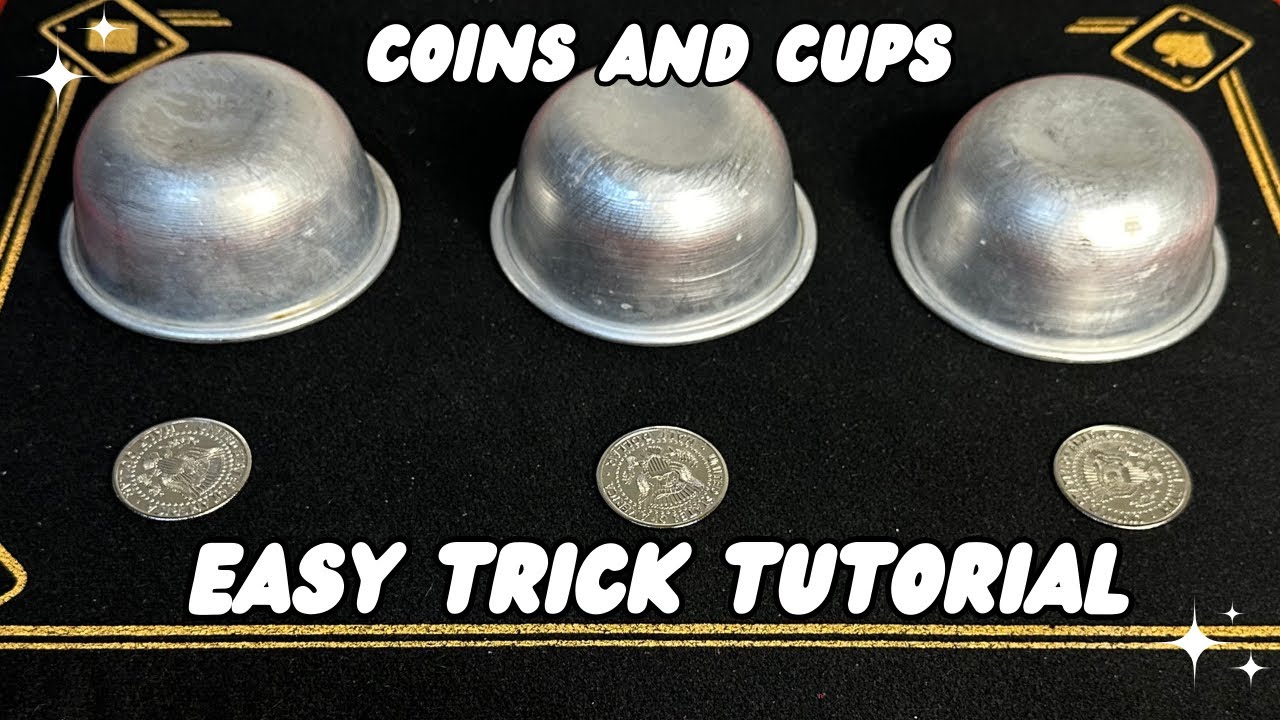 COINS AND CUPS | EASY TRICK TUTORIAL #magic #tricks #magictricksvideos #tutorial