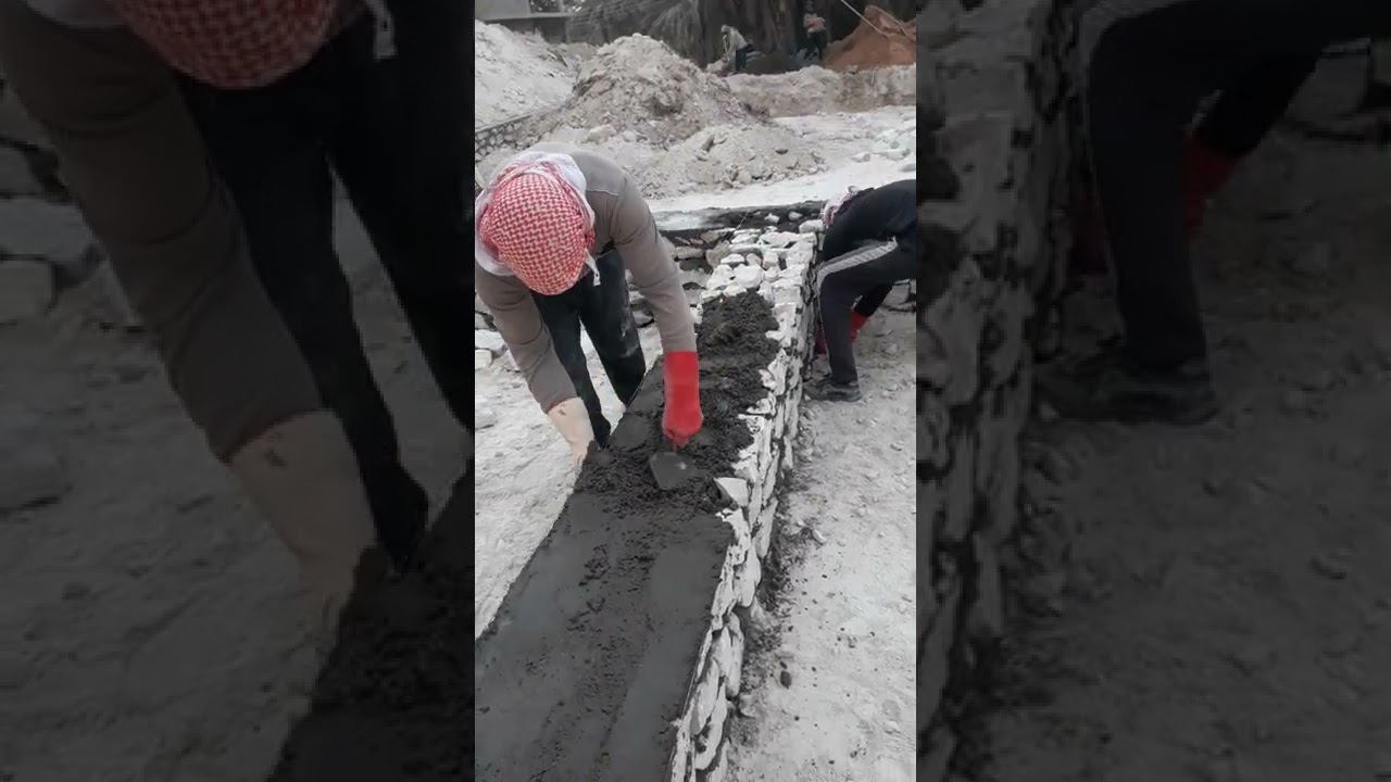 بناء الاسس في الحجر