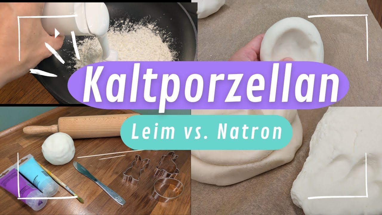 Kaltporzellan basteln mit Kindern: Natron vs. Holzleim | Welches Rezept ist besser?
