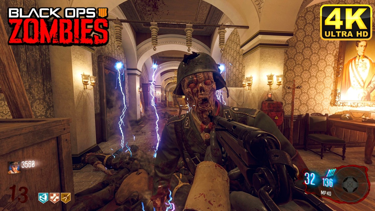 BLACK OPS 3 ZOMBIES: HALL DER TOTEN GAMEPLAY 4K (NO COMMENTARY)