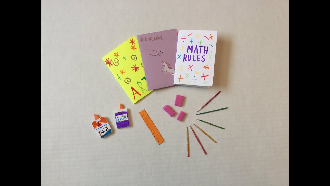 DIY American Girl Doll School Supplies | 5 Simple And Easy Back To School Crafts For Dolls
