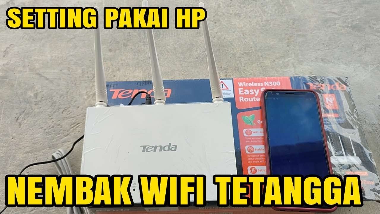 REVIEW & SETTING ROUTER TENDA F3 HANYA DENGAN HP UNTUK NEMBAK WIFI