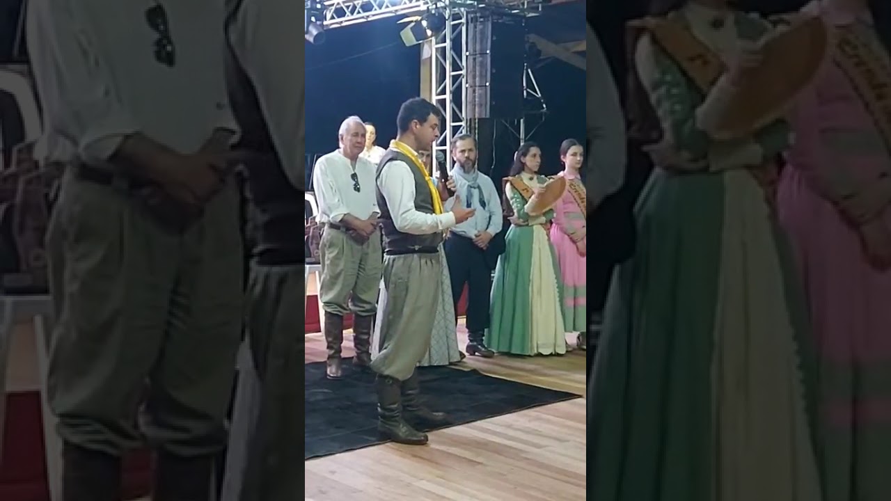 Encerramento e entrega da premiação na modalidade artística do Rodeio do CTG Sinuelo das Coxilhas.