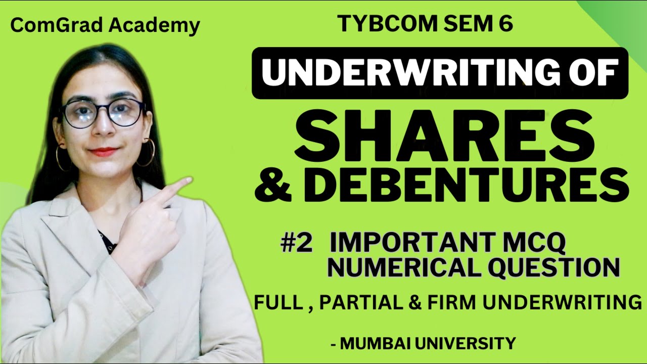 #2 Underwriting of shares and debentures Numerical| TYBCOM SEM 6| #bcom #mumbaiuniversity #account