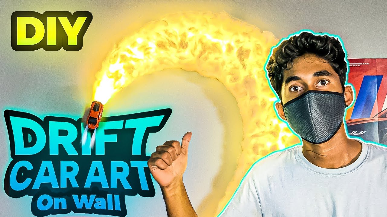Diecast Drift Car Room Wall Decoration 💡| WALL ART | DIY