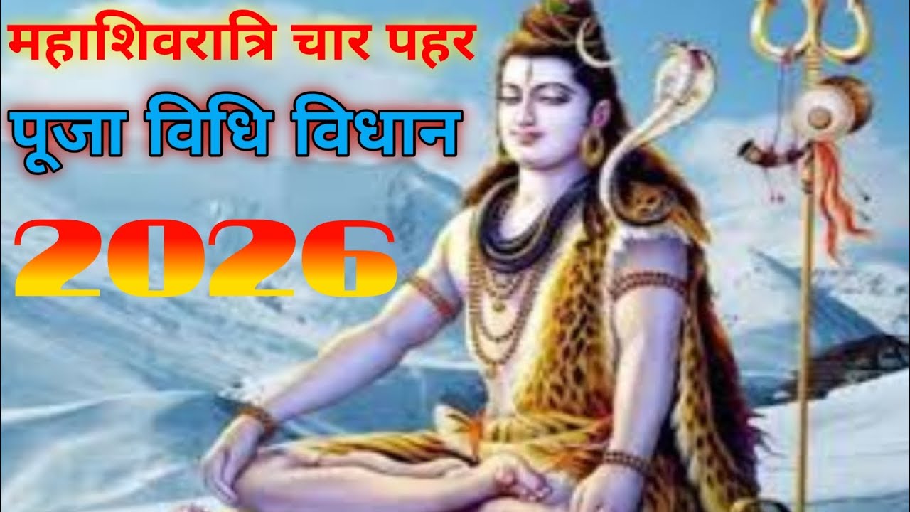 महाशिवरात्रि 2026: 4 प्रहर की गुप्त पूजा विधि | शिवलिंग अभिषेक, मंत्र, रहस्य और फल