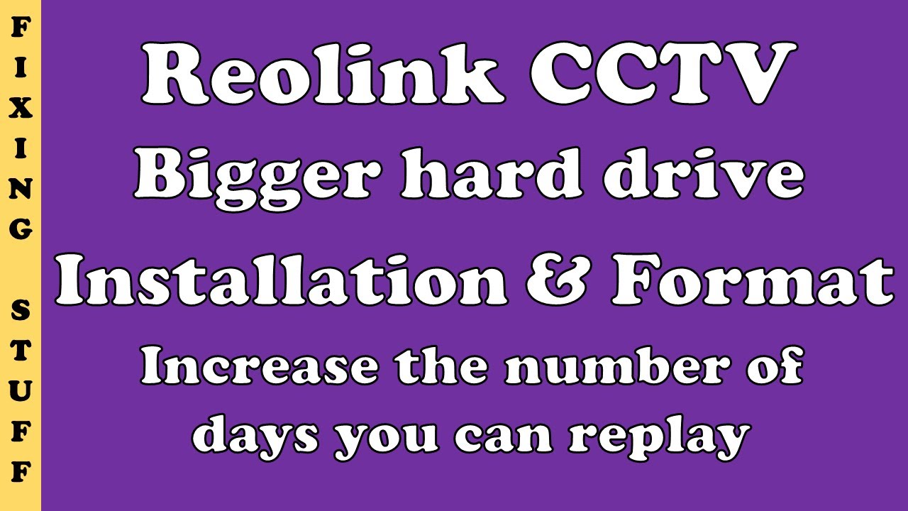 How to add a new HDD reolink cctv nvr hard drive upgrade installation and format 0071
