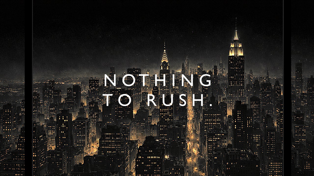 Nothing to Rush | Chill Blues Under the Night Skyline