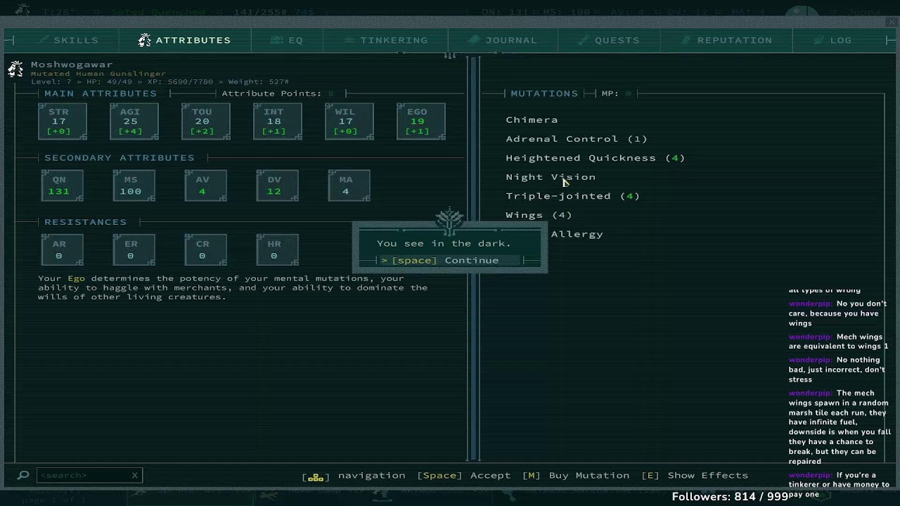 AHHHHHHHH losing my mind (Caves of Qud)