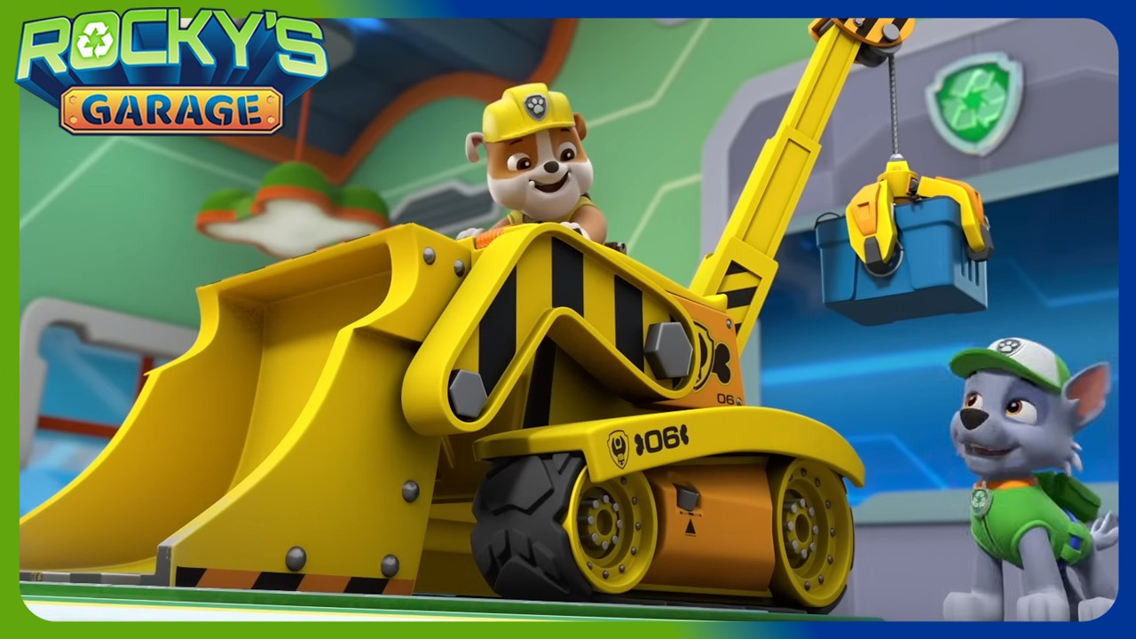 Rubble's Broken Crane | Rocky's Garage | Rocky PAW Patrol | Cartoons for kids