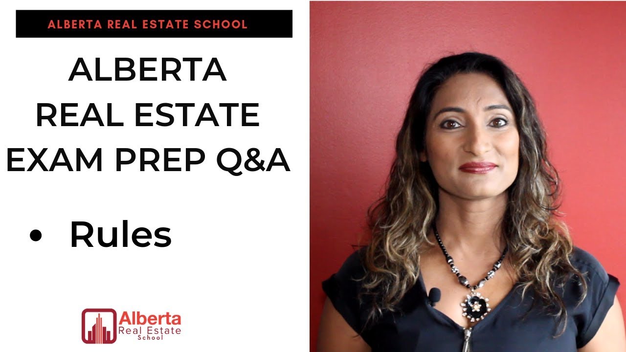 Alberta Real Estate Exam Prep Q&A: Rules