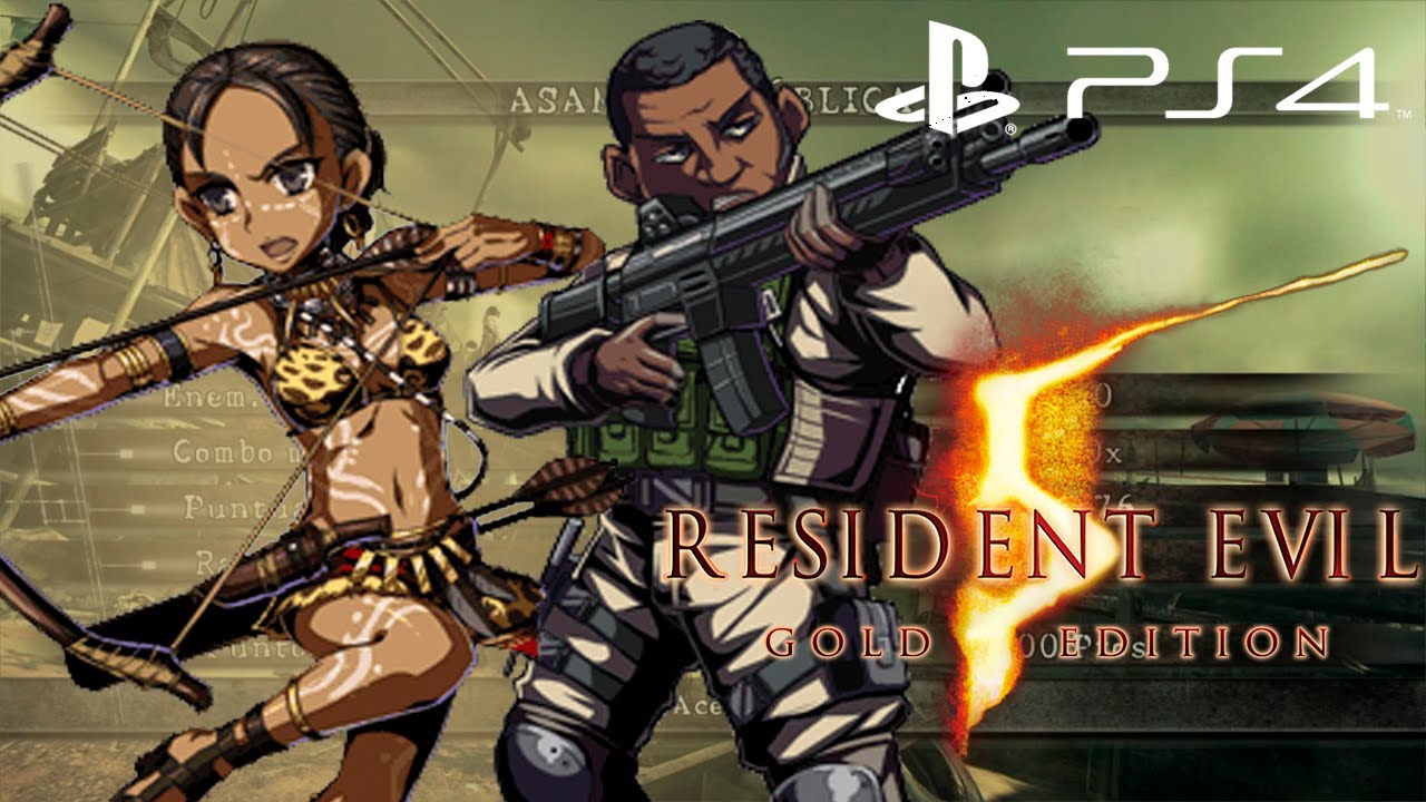 Resident Evil 5 - The Mercenaries Duo - Sheva Tribal and Josh - Public Assembly - 150 combo