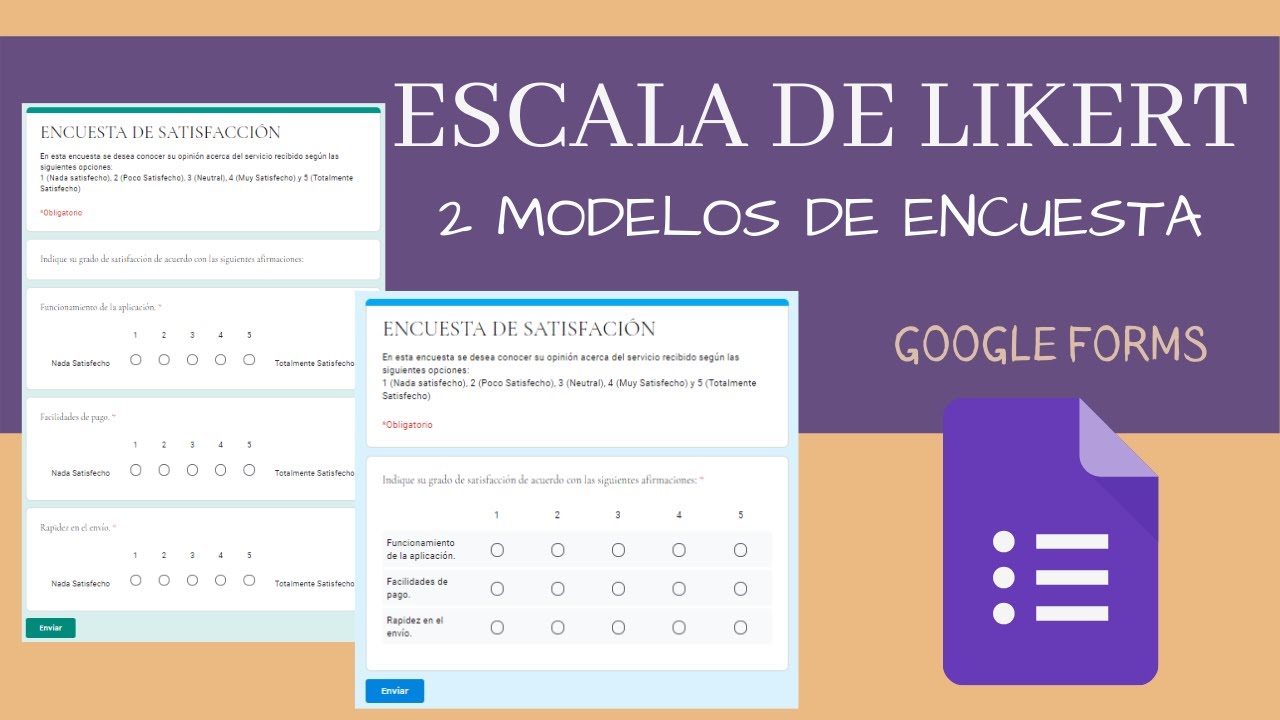 Cómo crear una encuesta de satisfacción con ESCALA DE LIKERT en GOOGLE FORMS