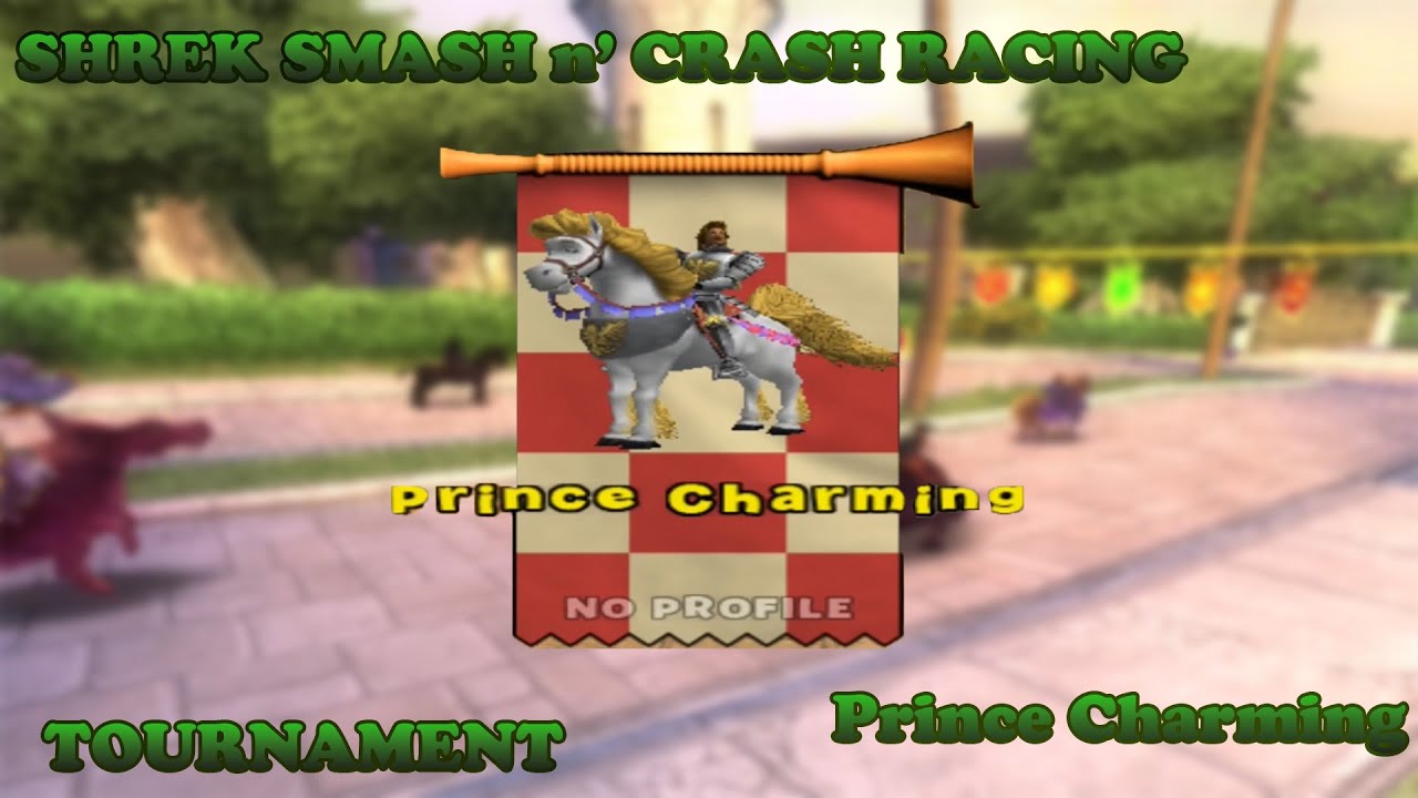 Shrek Smash n' Crash Racing | Mirrored | Tournament | Prince Charming | (2006) | (GameCube / PS2)