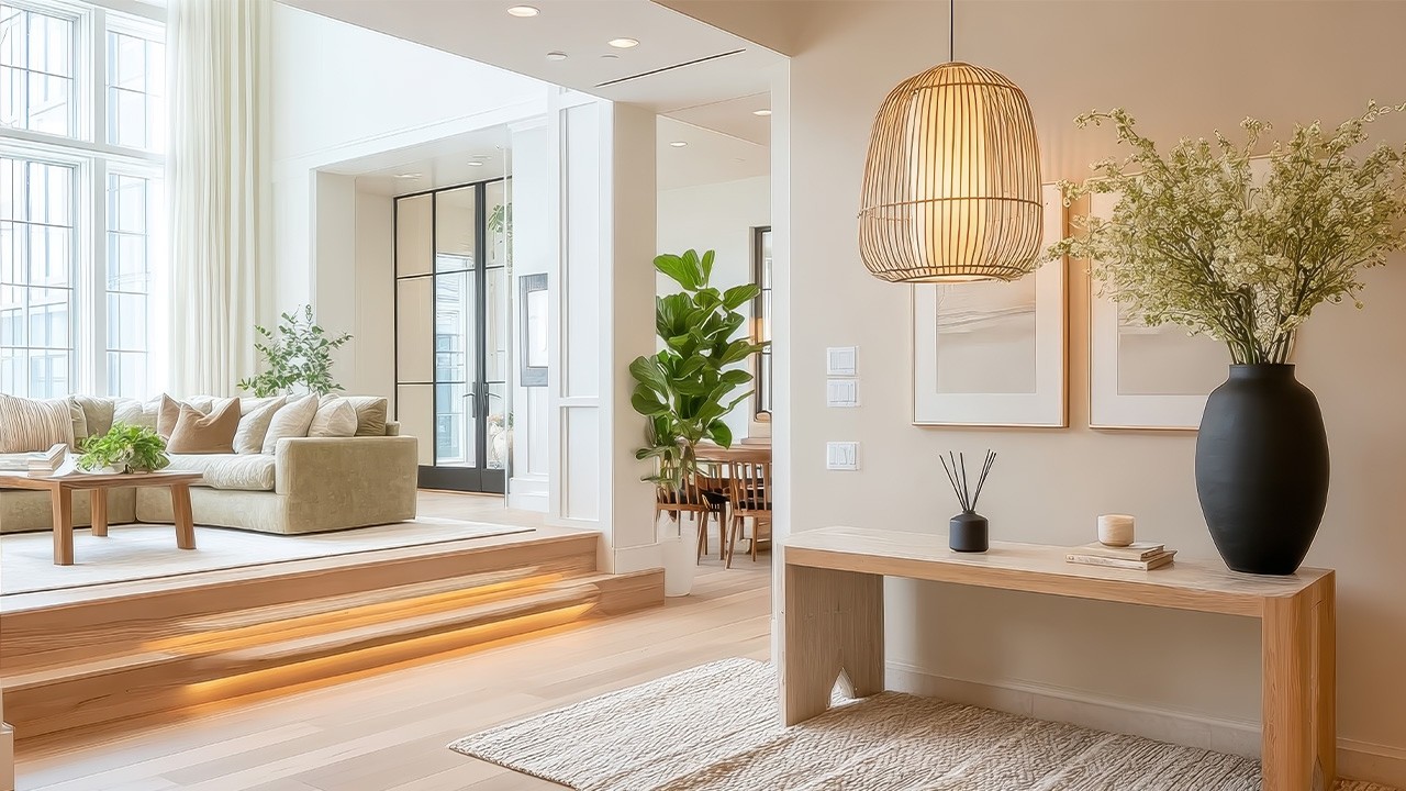 First Impressions Matter Aligning Your Home’s Entrance with Your Main Interior Living Room