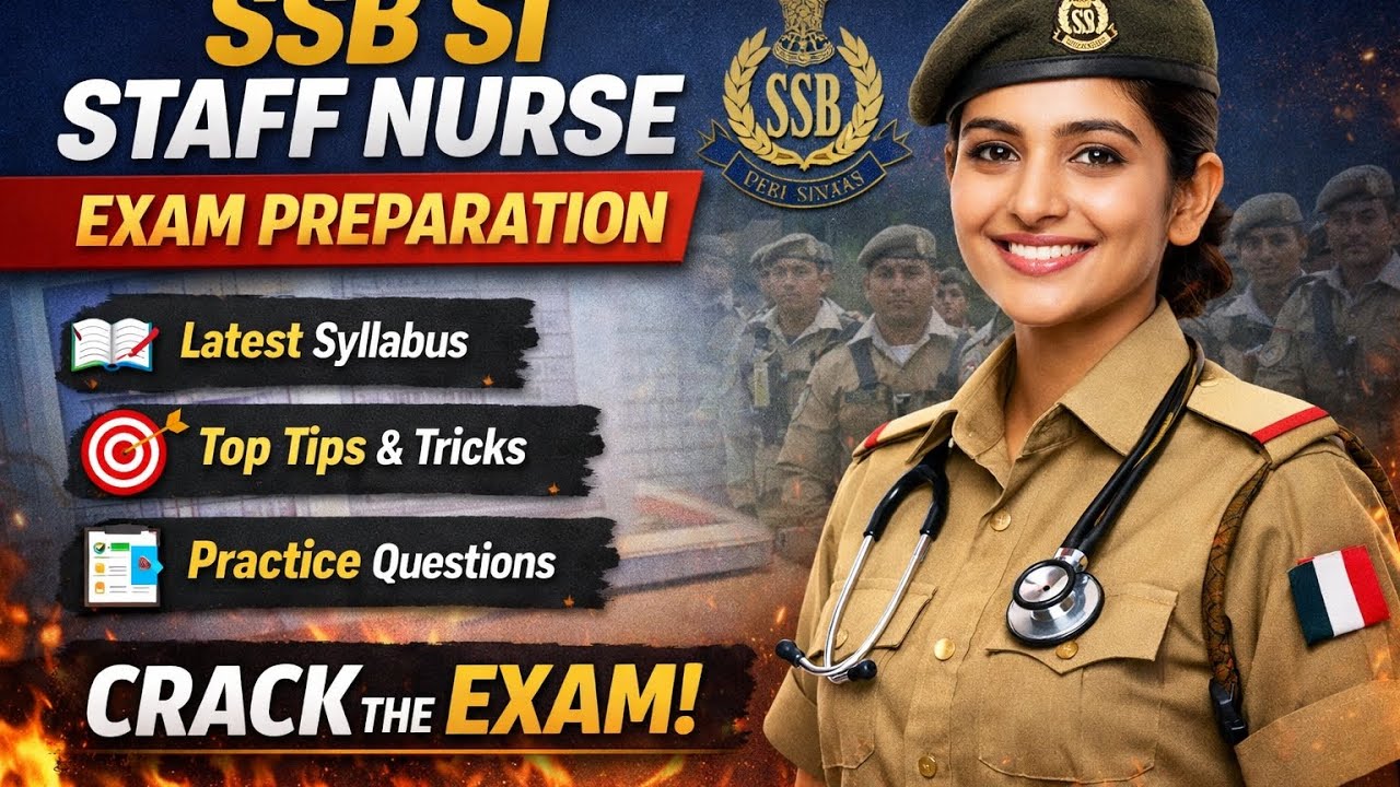 SSB SI Staff Nurse Exam 2026 Nursing MCQ (11&ndash;20), Nurse Navigator 
