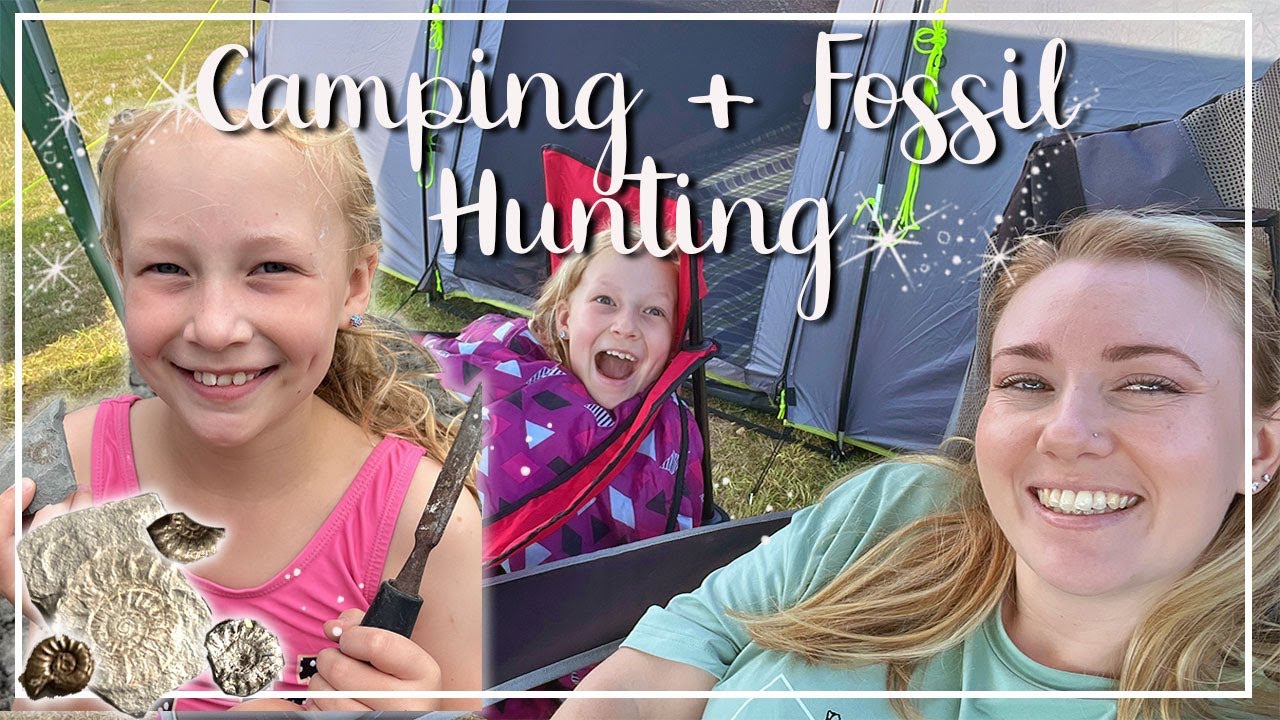 We Found Ancient Fossils on Our Family Camping Trip! Charmouth Jurassic Coast - Cummins Farm Camp