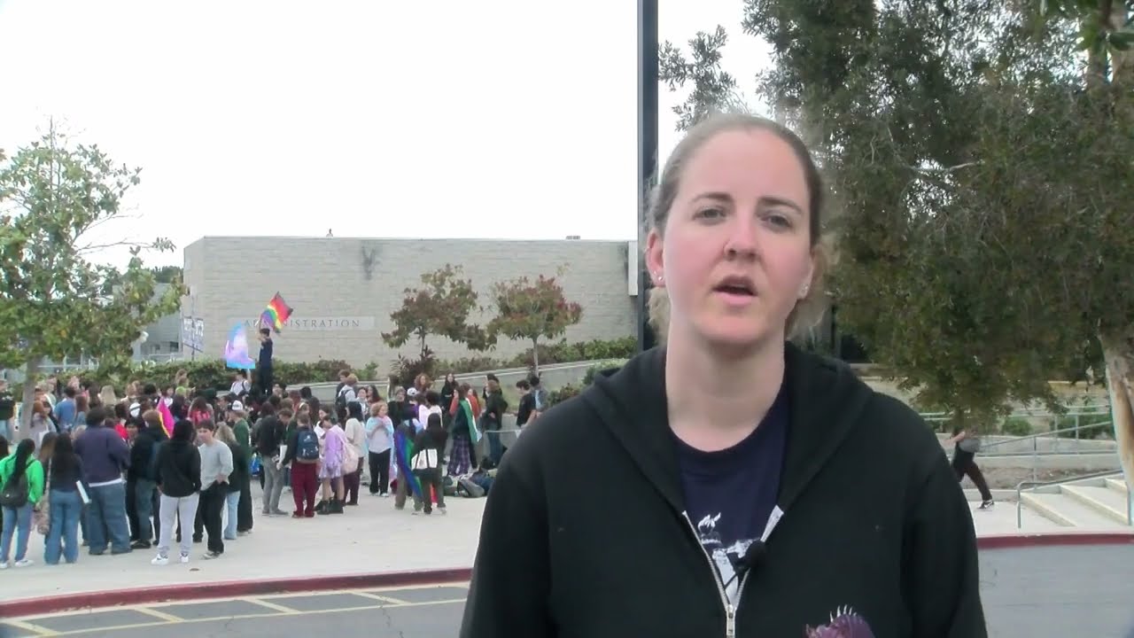 Carlsbad High School students stage walkout, claiming lack of support for the LGBTQ community