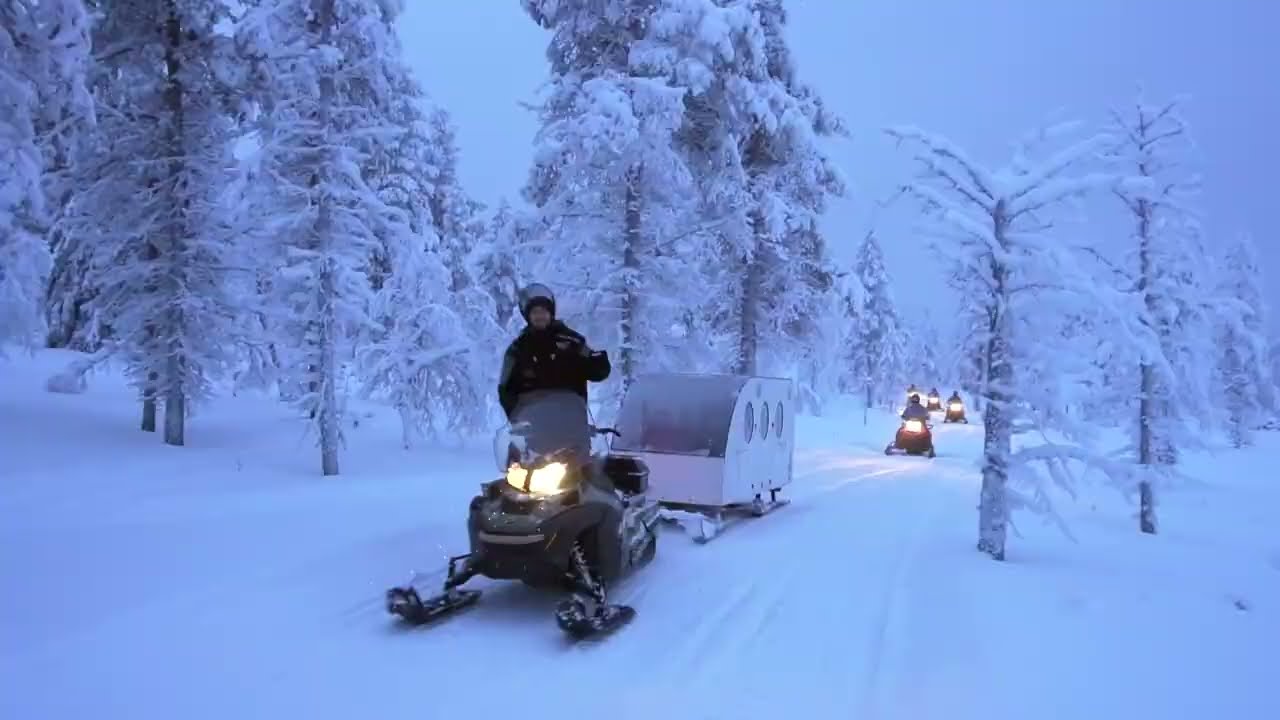 Snowmobile Safari - Northern Lights Village