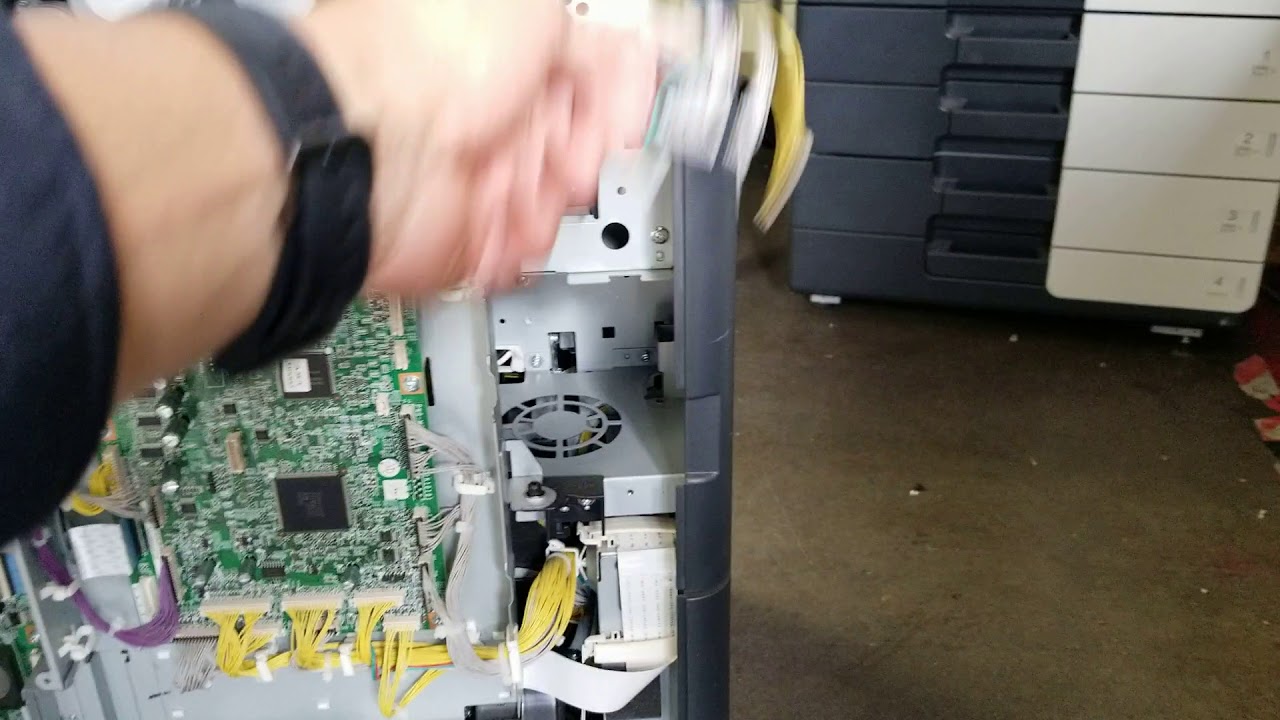 How to remove your hv power board on your konica Minolta part 1