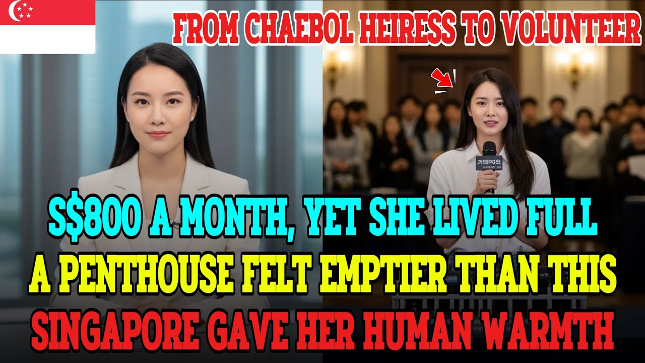 A CHAEBOL HEIRESS LEFT SEOUL TO FIND HUMAN WARMTH AS A VOLUNTEER IN SINGAPORE