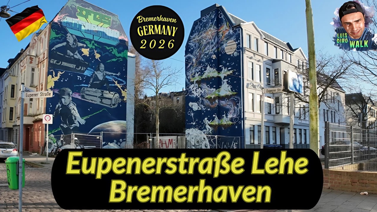 Eupener Straße Lehe Bremerhaven Walk🌏Bremerhaven / Germany✈️ 🇩🇪 - January 2026 - (4K Video)