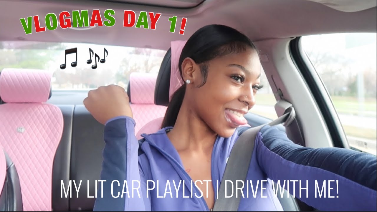 МОЙ ПЛЕЙЛИСТ LIT CAR | DRIVE WITH ME | VLOGMAS, ДЕНЬ 1 | AVA GALORE