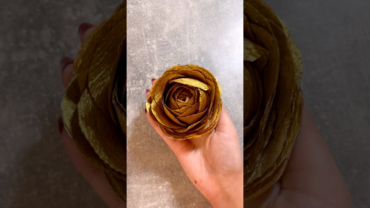 DIY Golden Rose From Napkins 🌹🧡