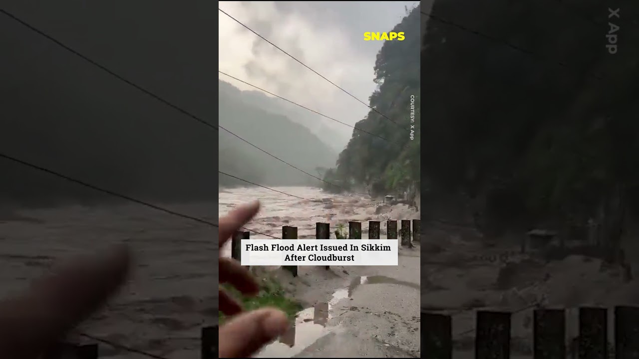 Flash Flood Alert Issued In Sikkim After Cloudburst | IKN Snaps