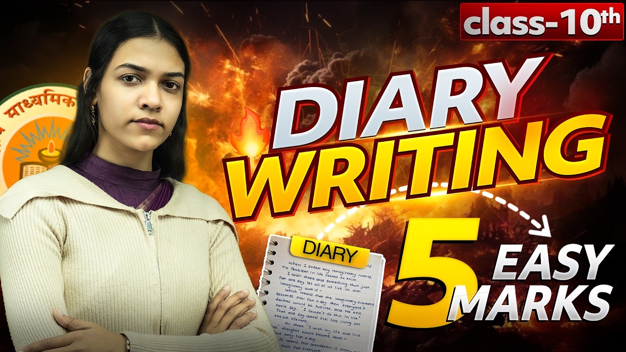 Diary Writing Class 10th 2026 🔥 | Full Format + Sample | 5 Easy Marks Confirm!