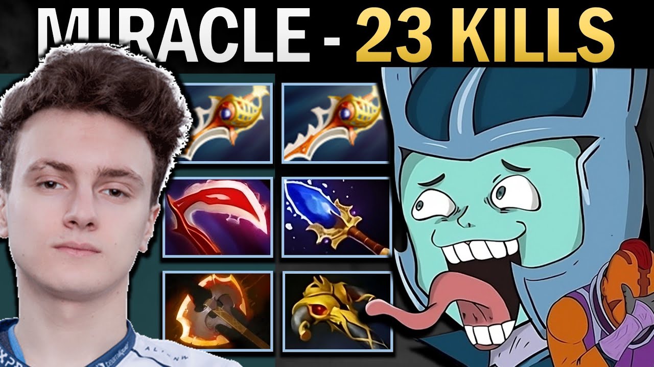 Phantom Assassin Dota Gameplay Miracle with Rapier and 23 Kills