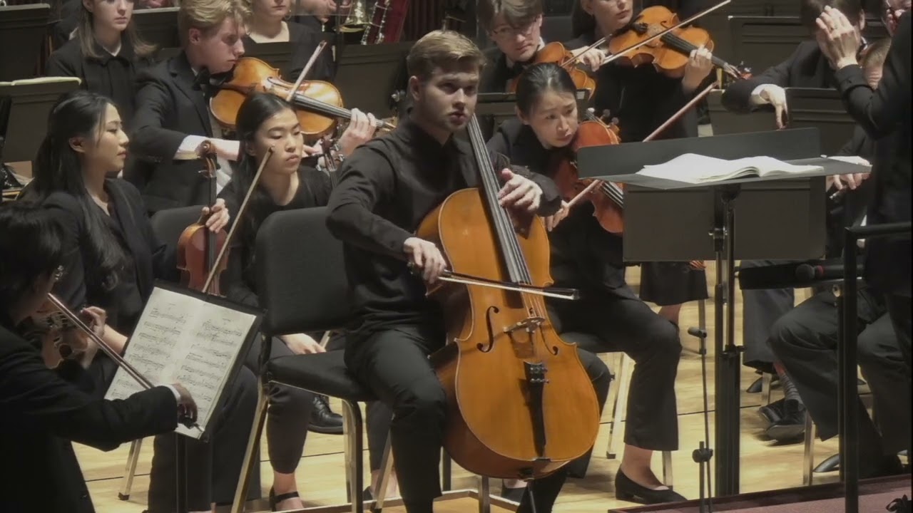 Elgar Cello Concerto in E minor- Maximus Gurath, Shepherd School Symphony Orchestra