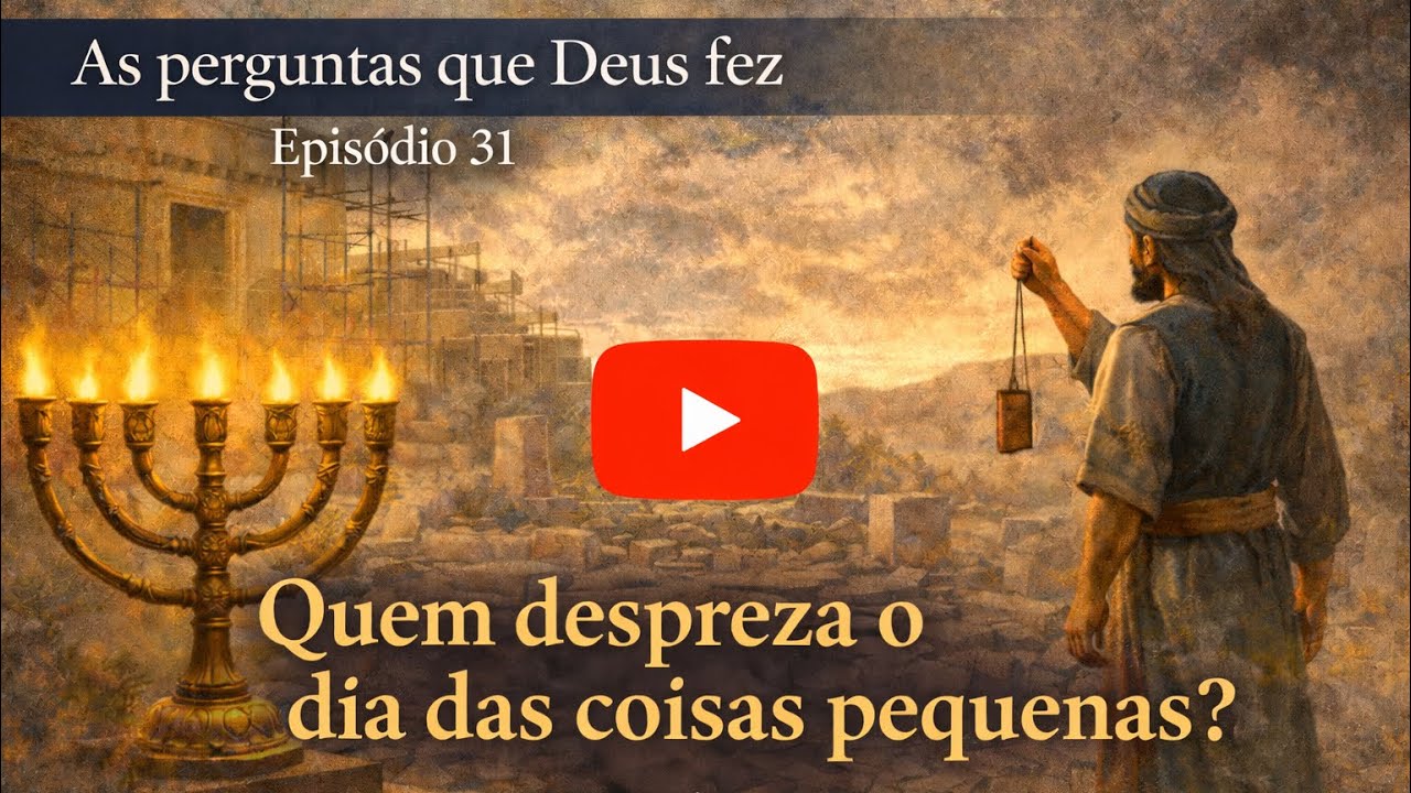 Série:As perguntas que Deus fez |Dia 31 | Zacarias 4:10 |“Quem despreza o dia das coisas pequenas?”