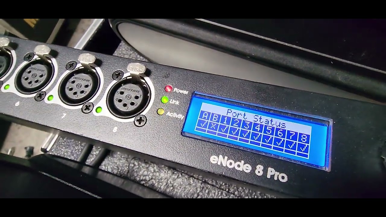 Road Hog 4 configuración de E-node8 y visualizador Capture