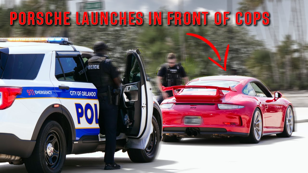 Central Florida Cars and Coffee | August 2023 | Porsche launches in front of OPD #carsandcoffee